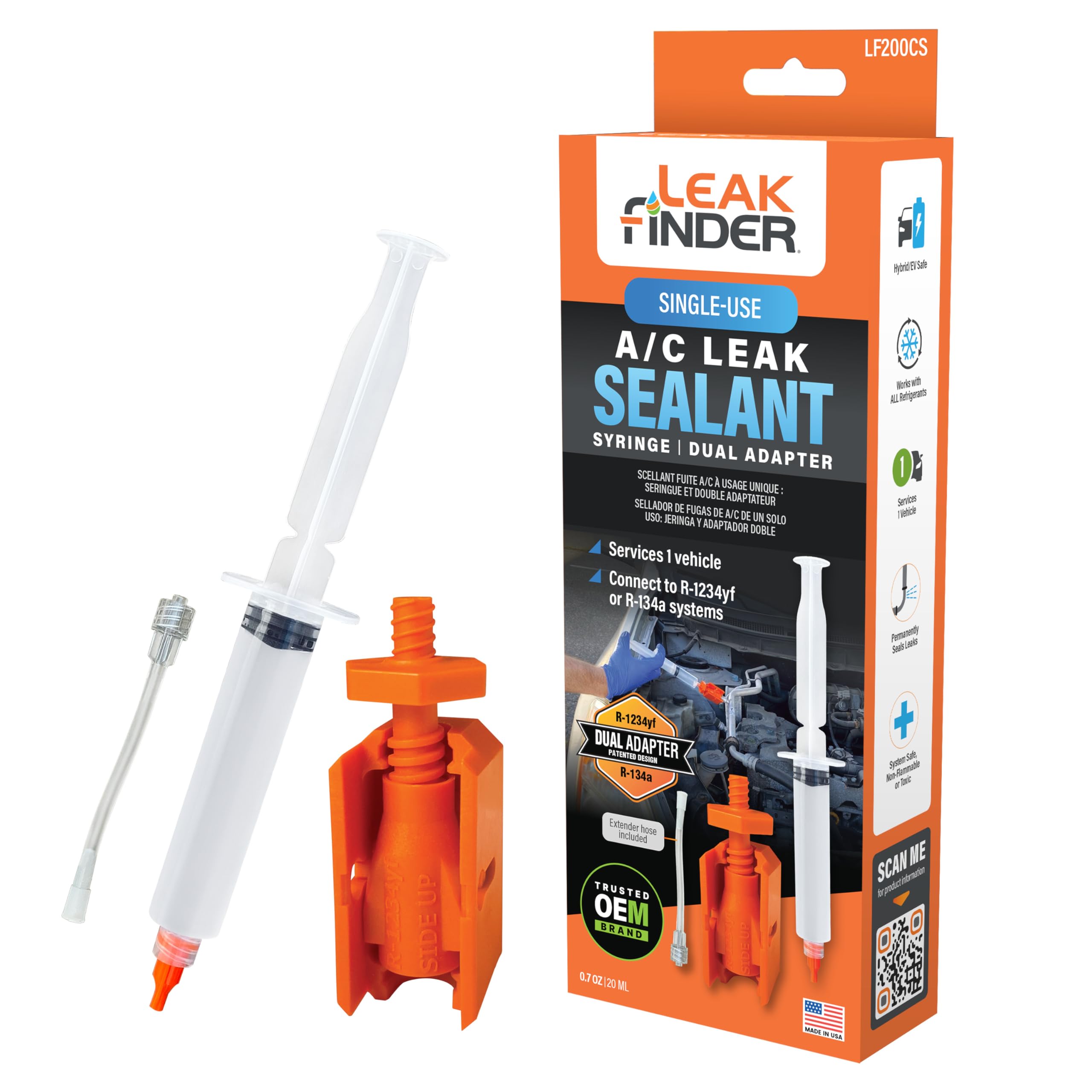 値下げ不可です。定価42万フォーカスライト リッキッドチャンネル /LIQUID CHANNEL Amazon.com: LEAKFINDER LF200CS AC Leak Sealant Single-Use Syringe